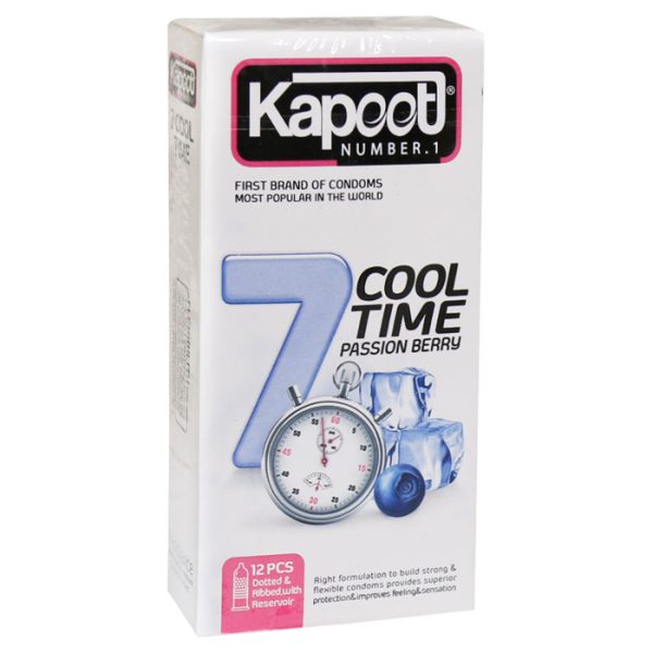 کاندوم تاخیری یک ساعته کاپوت مدل Cool Time بسته 12 عددی