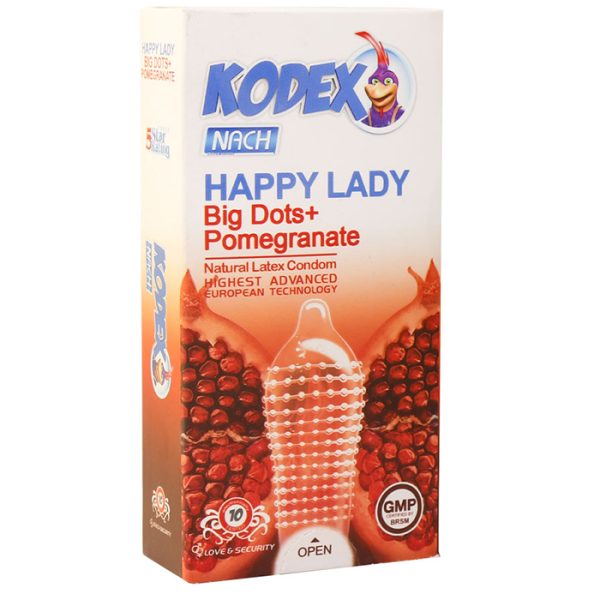 کاندوم ناچ کدکس مدل Happy Lady بسته 10 عددی