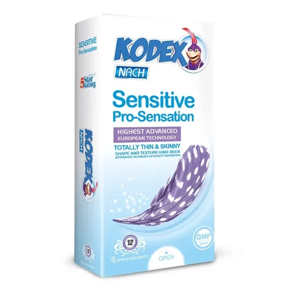 کاندوم کدکس مدل Sensitive Pro-Sensation بسته 12 عددی